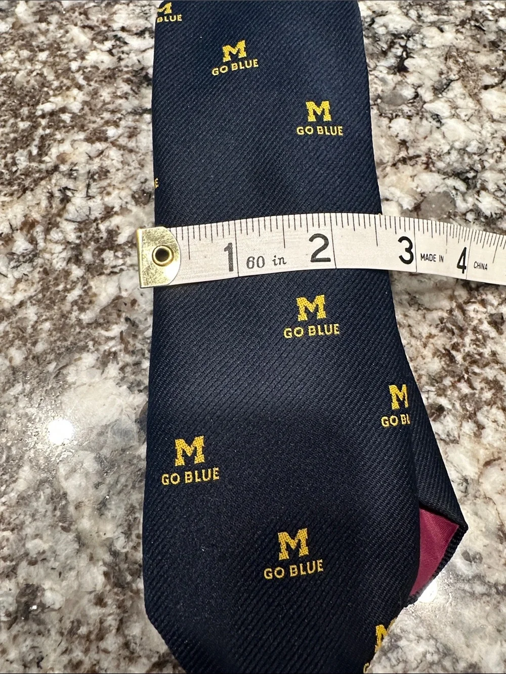 University of Michigan Go Blue Van Boven Tie EUC